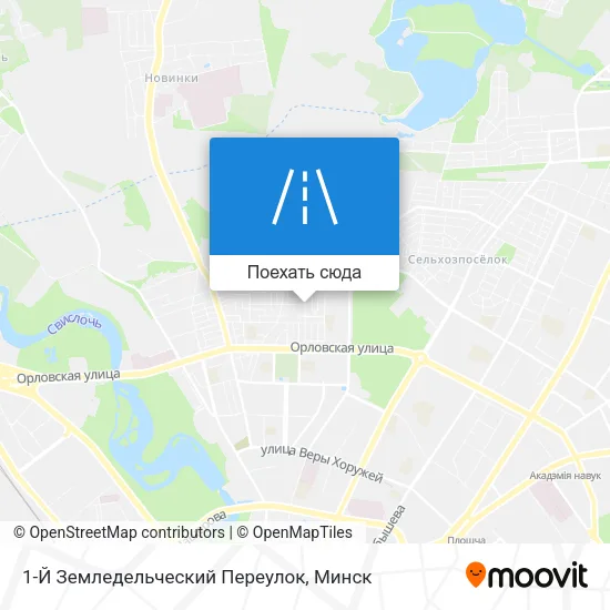 Карта 1-Й Земледельческий Переулок