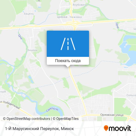 Карта 1-Й Марусинский Переулок