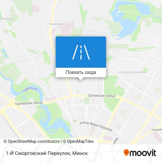 Карта 1-Й Сморговский Переулок