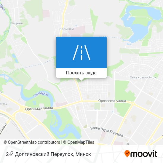 Карта 2-Й Долгиновский Переулок