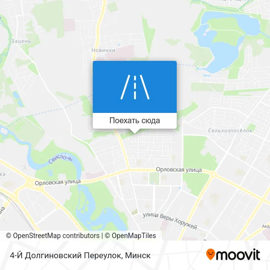 Карта 4-Й Долгиновский Переулок