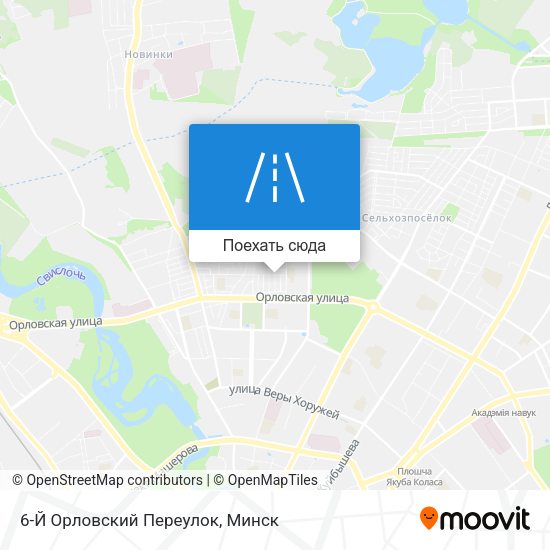 Карта 6-Й Орловский Переулок