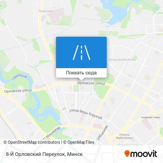 Карта 8-Й Орловский Переулок