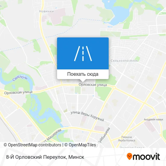 Карта 8-Й Орловский Переулок