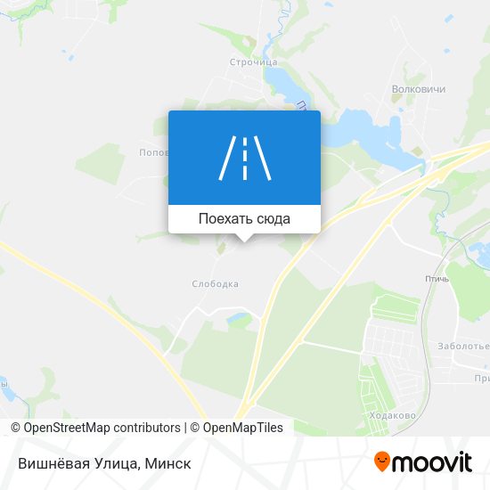 Карта Вишнёвая Улица