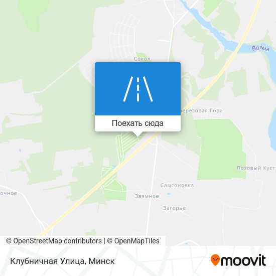 Карта Клубничная Улица