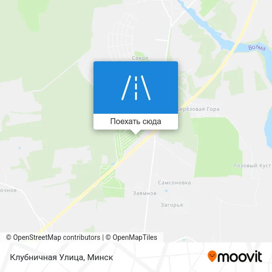 Карта Клубничная Улица