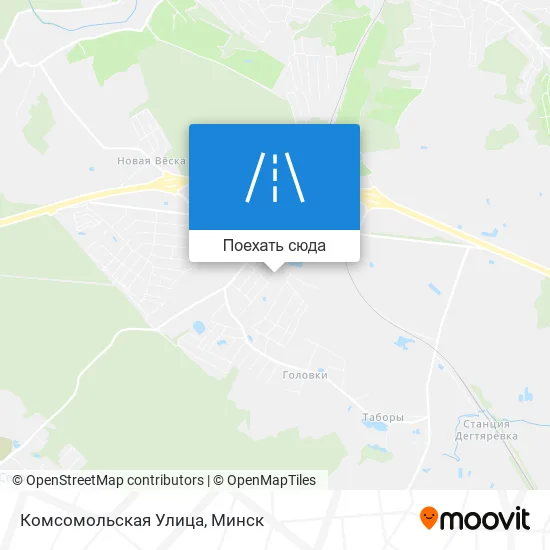 Карта Комсомольская Улица