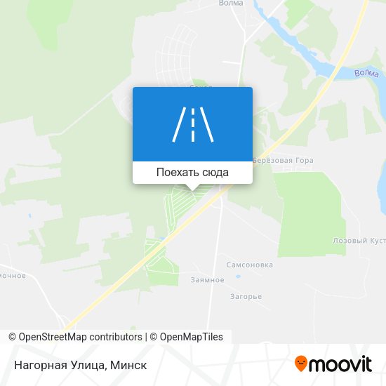 Карта Нагорная Улица