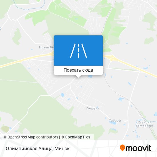 Карта Олимпийская Улица
