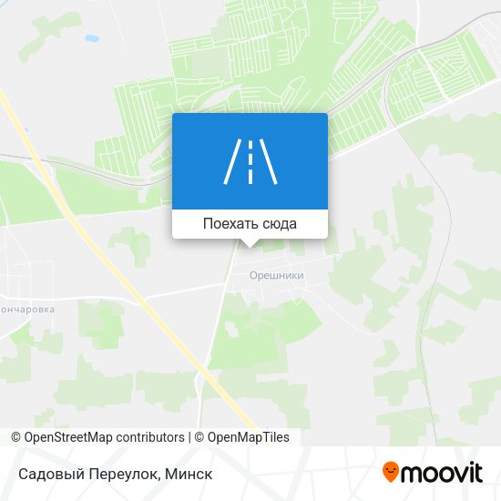 Карта Садовый Переулок