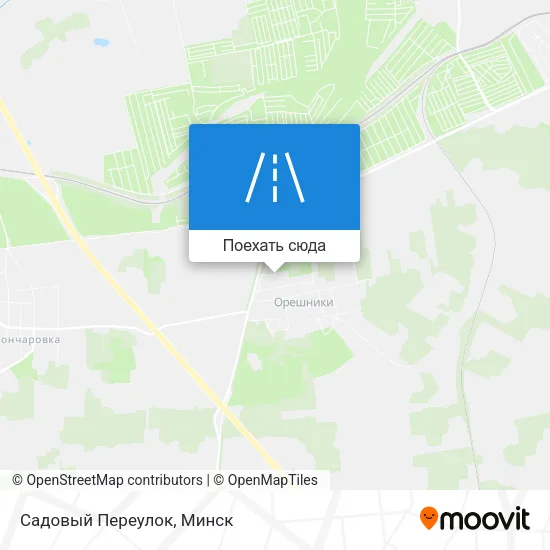 Карта Садовый Переулок