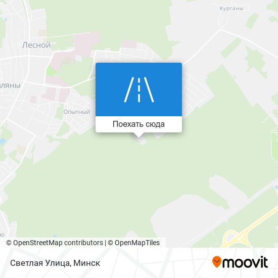 Карта Светлая Улица