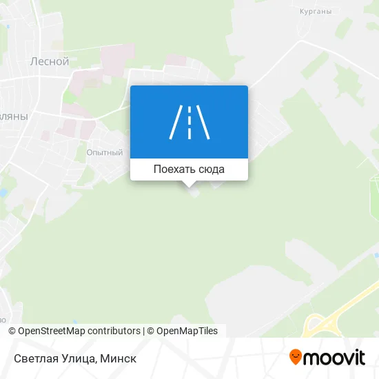 Карта Светлая Улица