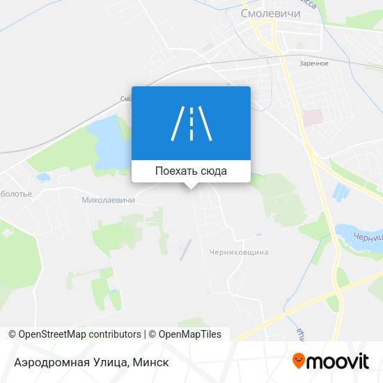 Карта Аэродромная Улица