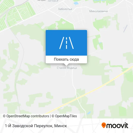 Карта 1-Й Заводской Переулок