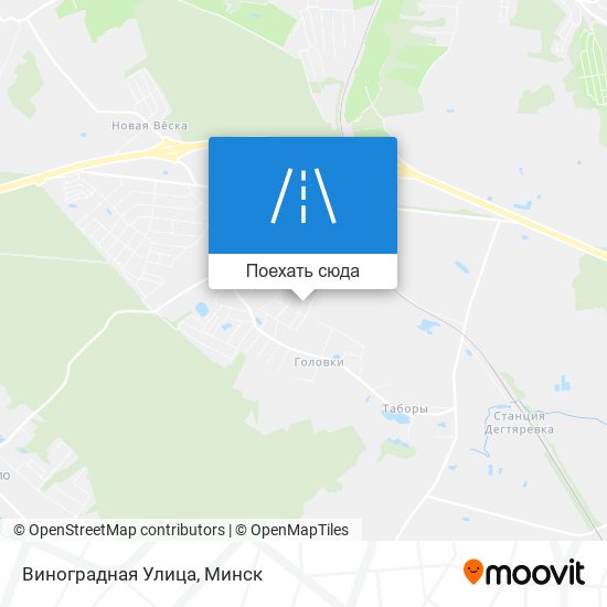Карта Виноградная Улица