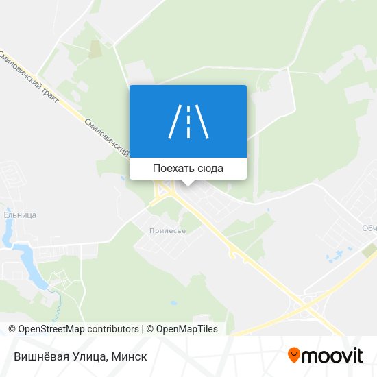 Карта Вишнёвая Улица