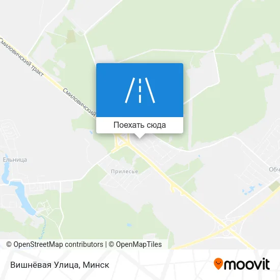 Карта Вишнёвая Улица