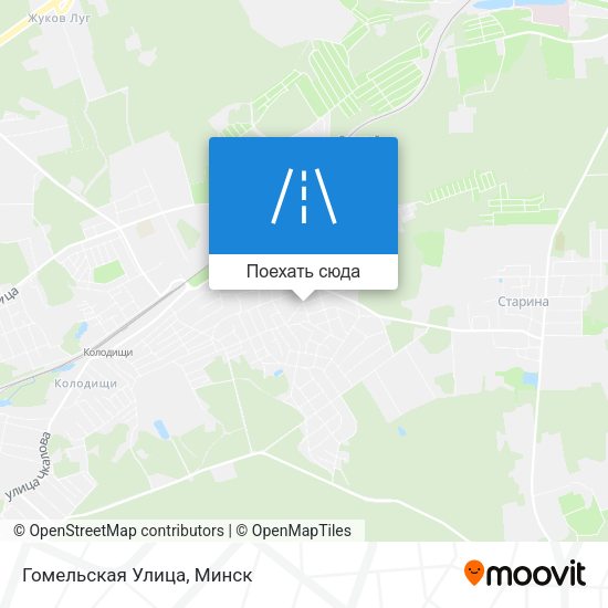 Карта Гомельская Улица