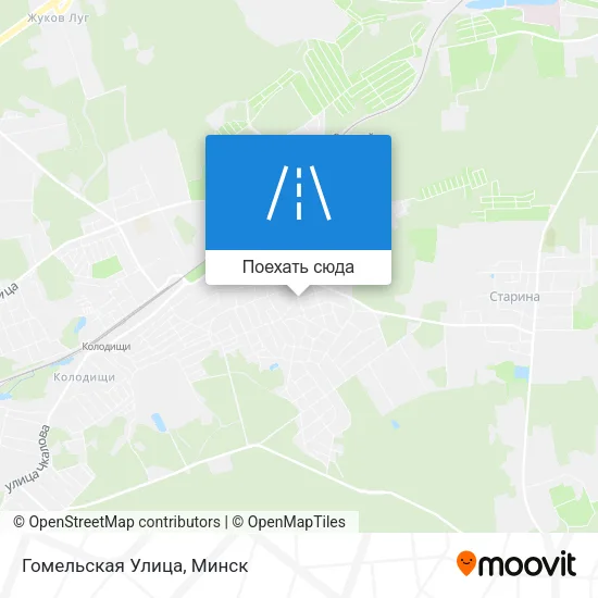 Карта Гомельская Улица