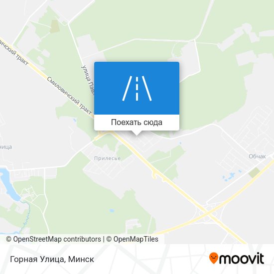Карта Горная Улица