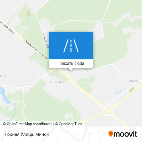 Карта Горная Улица