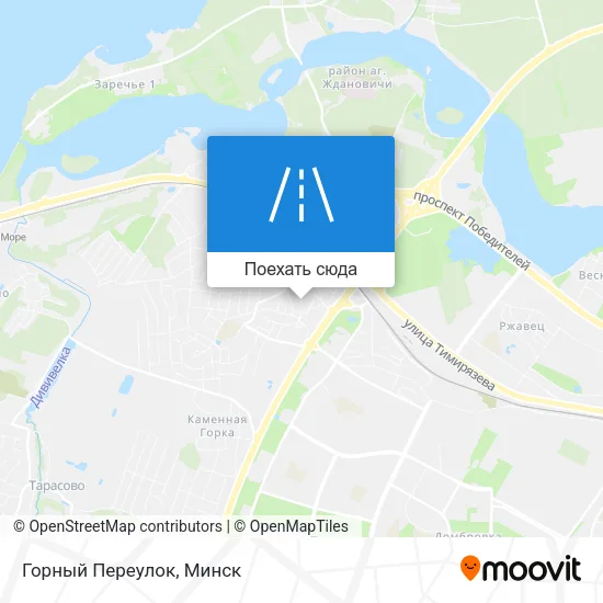 Карта Горный Переулок