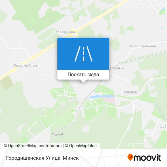 Карта Городищенская Улица