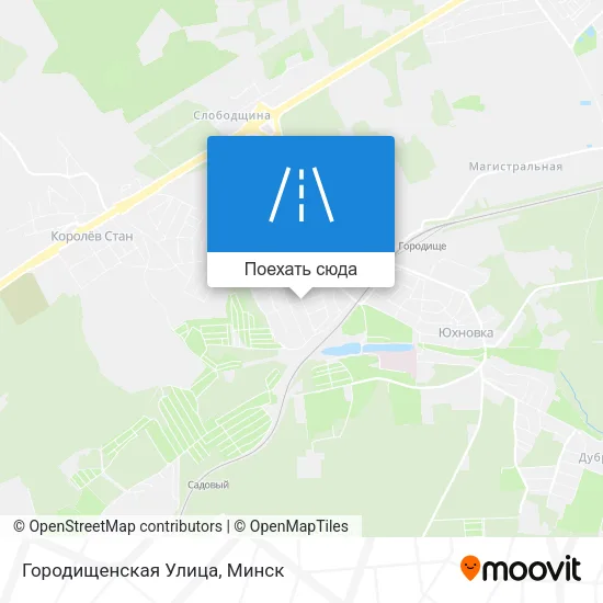 Карта Городищенская Улица