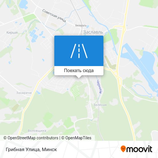 Карта Грибная Улица