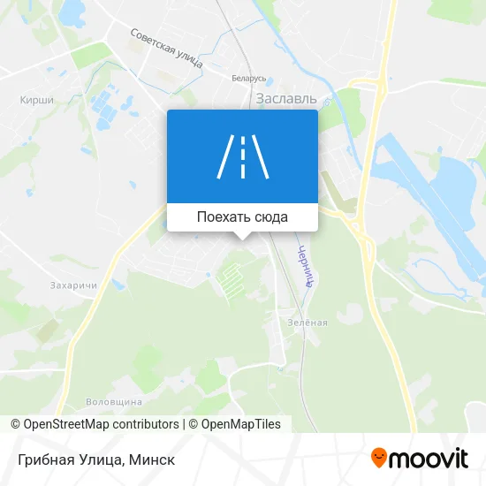 Карта Грибная Улица