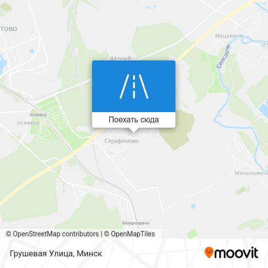 Карта Грушевая Улица