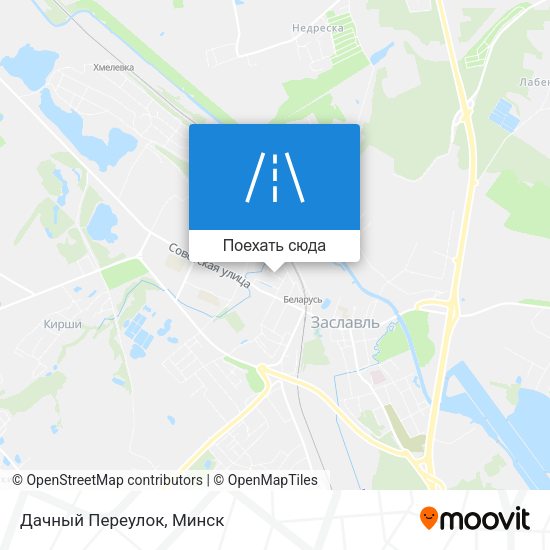 Карта Дачный Переулок