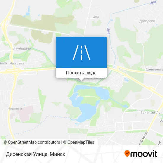 Карта Дисенская Улица