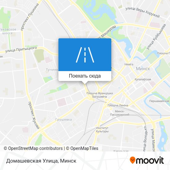 Карта Домашевская Улица