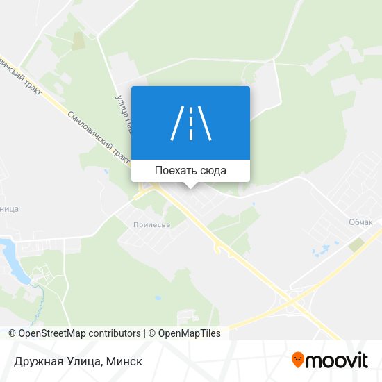 Карта Дружная Улица