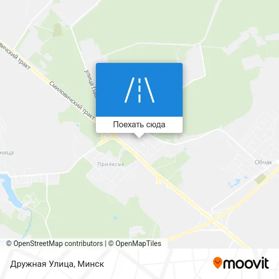 Карта Дружная Улица