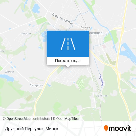 Карта Дружный Переулок