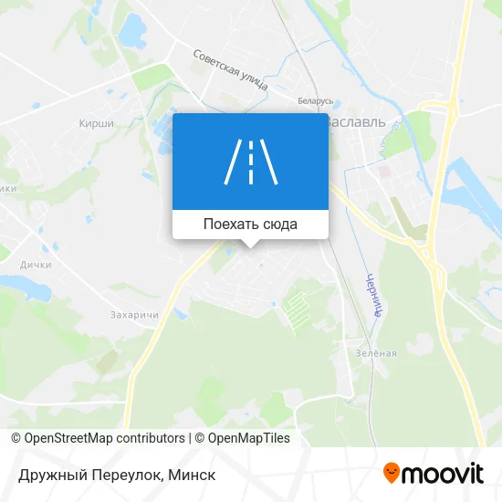 Карта Дружный Переулок