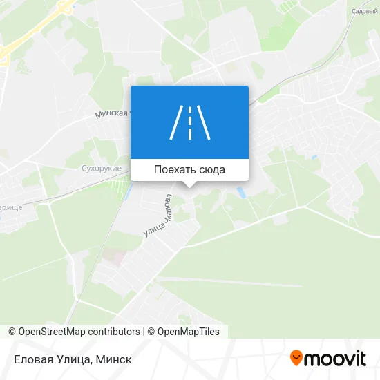 Карта Еловая Улица