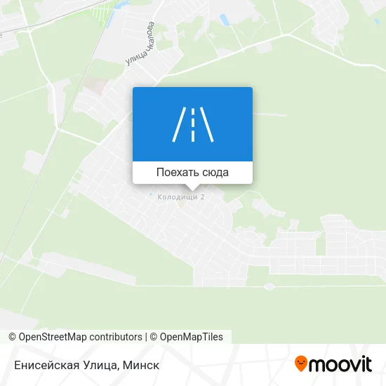 Карта Енисейская Улица