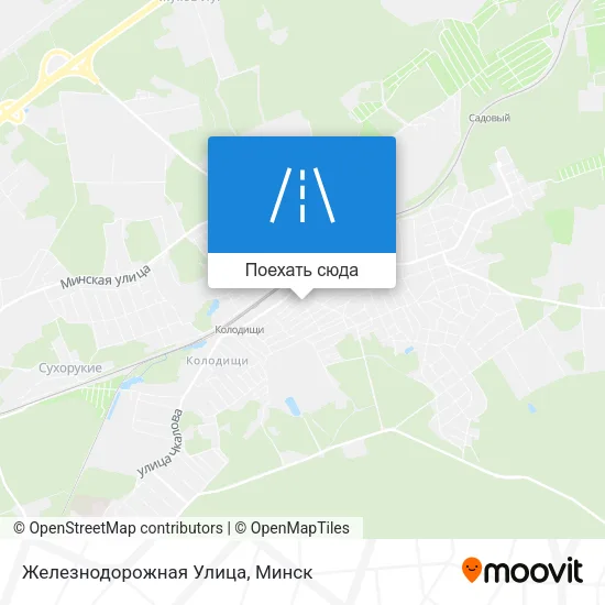 Карта Железнодорожная Улица