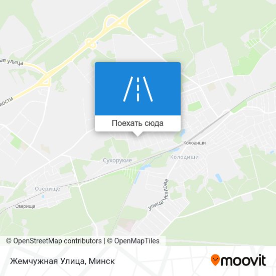 Карта Жемчужная Улица