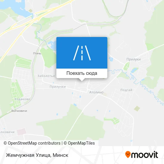 Карта Жемчужная Улица