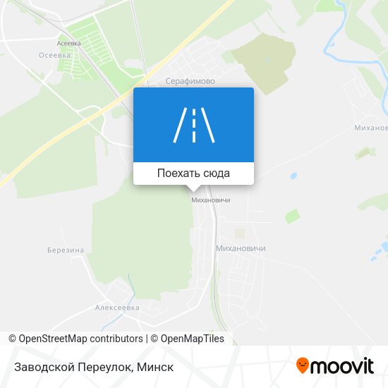 Карта Заводской Переулок