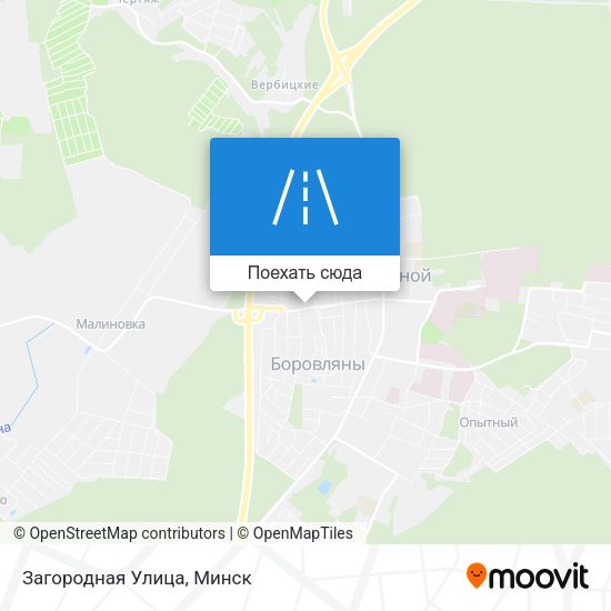 Карта Загородная Улица