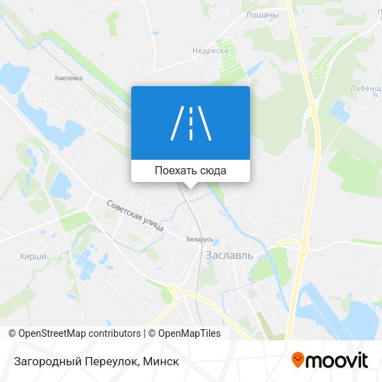 Карта Загородный Переулок