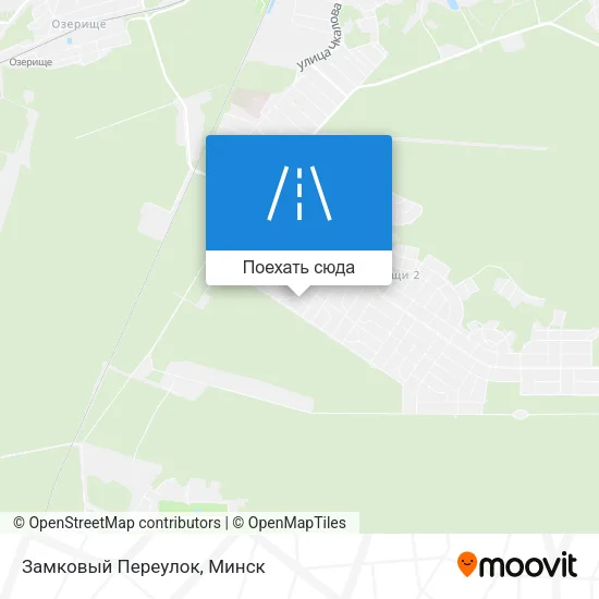 Карта Замковый Переулок