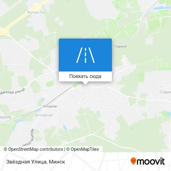 Карта Звёздная Улица